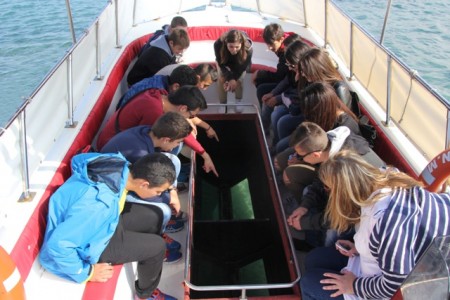 Μια μοναδική εμπειρία με ειδικό σκάφος με γυάλινο πυθμένα στη Νησιώπη